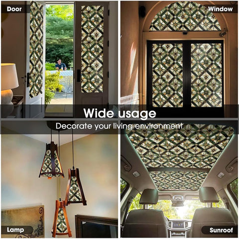 Redamancy static cling window film installs without adhesive and leaves no residue