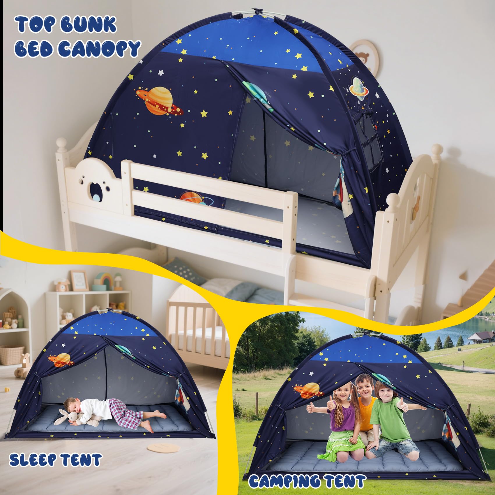 Redants twin bed tent is lightweight and portable for travel.