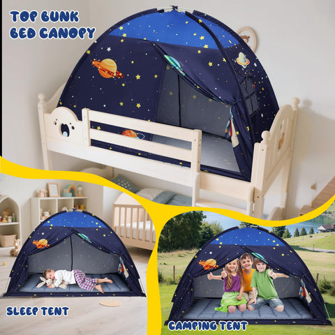 Redants twin bed tent is lightweight and portable for travel.