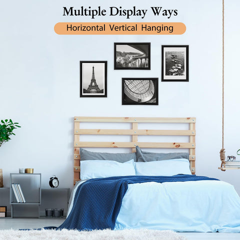 Classic 5x7 size supports photos and art without crowding shelves.