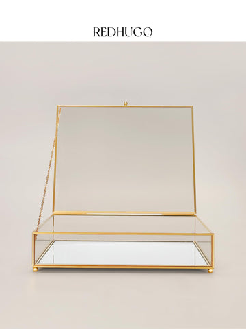 RedHUGO large glass box makes a thoughtful gift for home decor lovers.