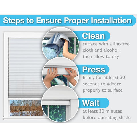 Redi Shade cordless lift operates smoothly for easy height control.