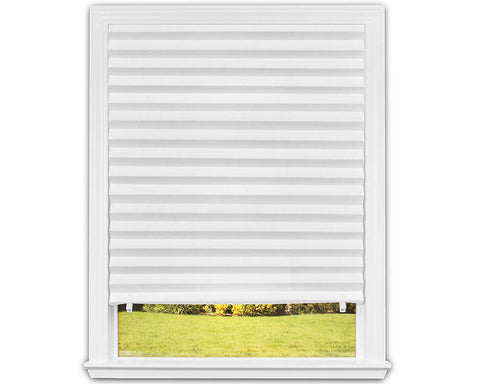 Redi Shade Original white shade filters light for privacy and UV protection.