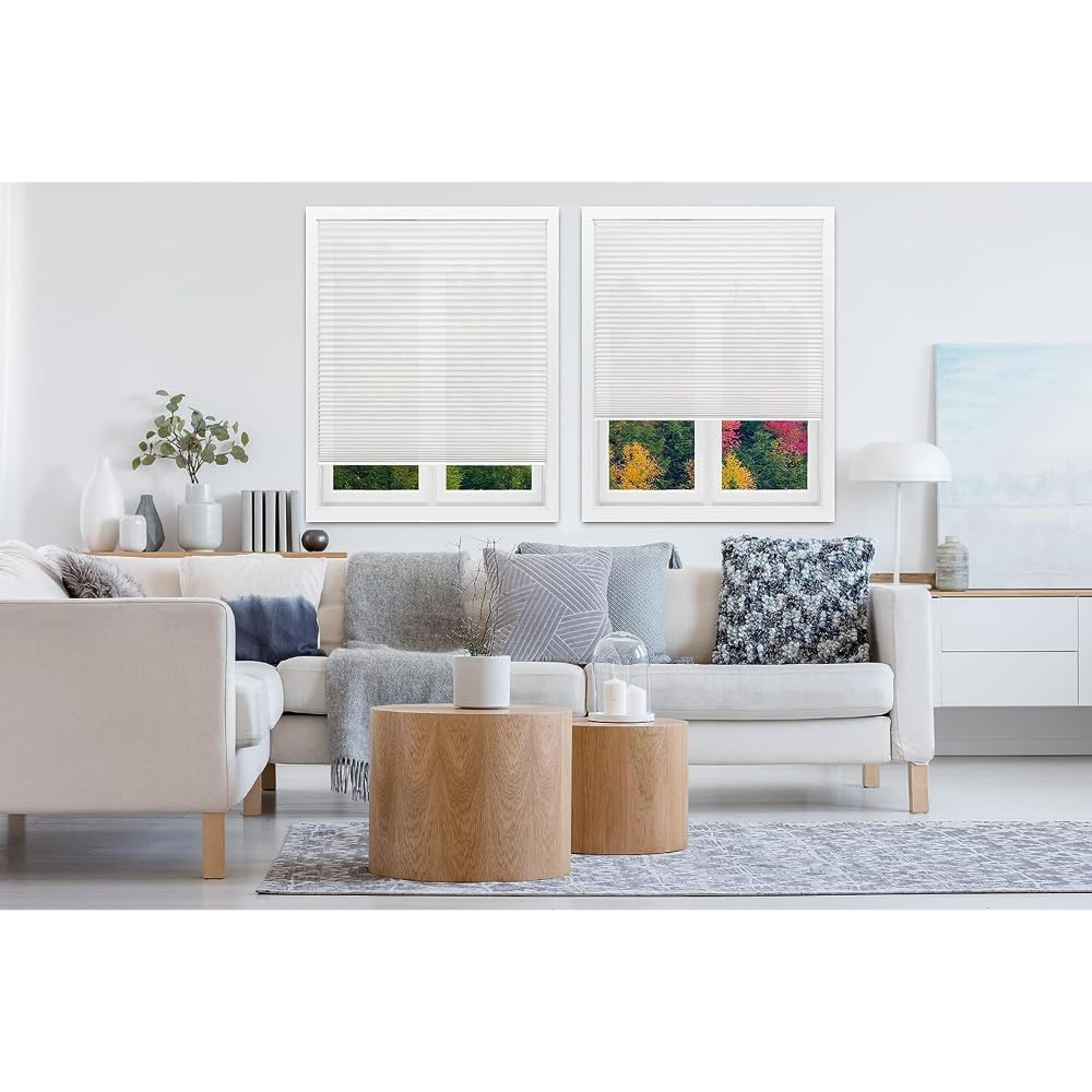 Redi Shade peel-and-stick installation on a clean window.