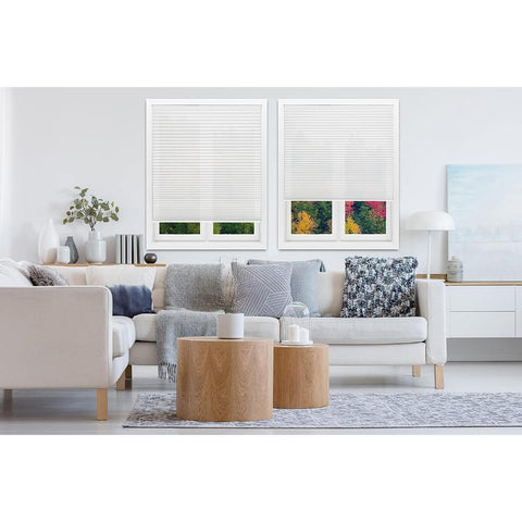 Redi Shade peel-and-stick installation on a clean window.