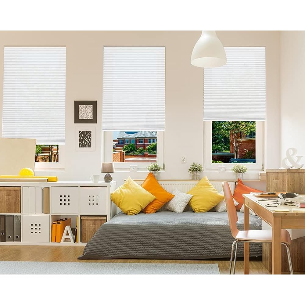 Redi Shade cordless design enhances child and pet safety.