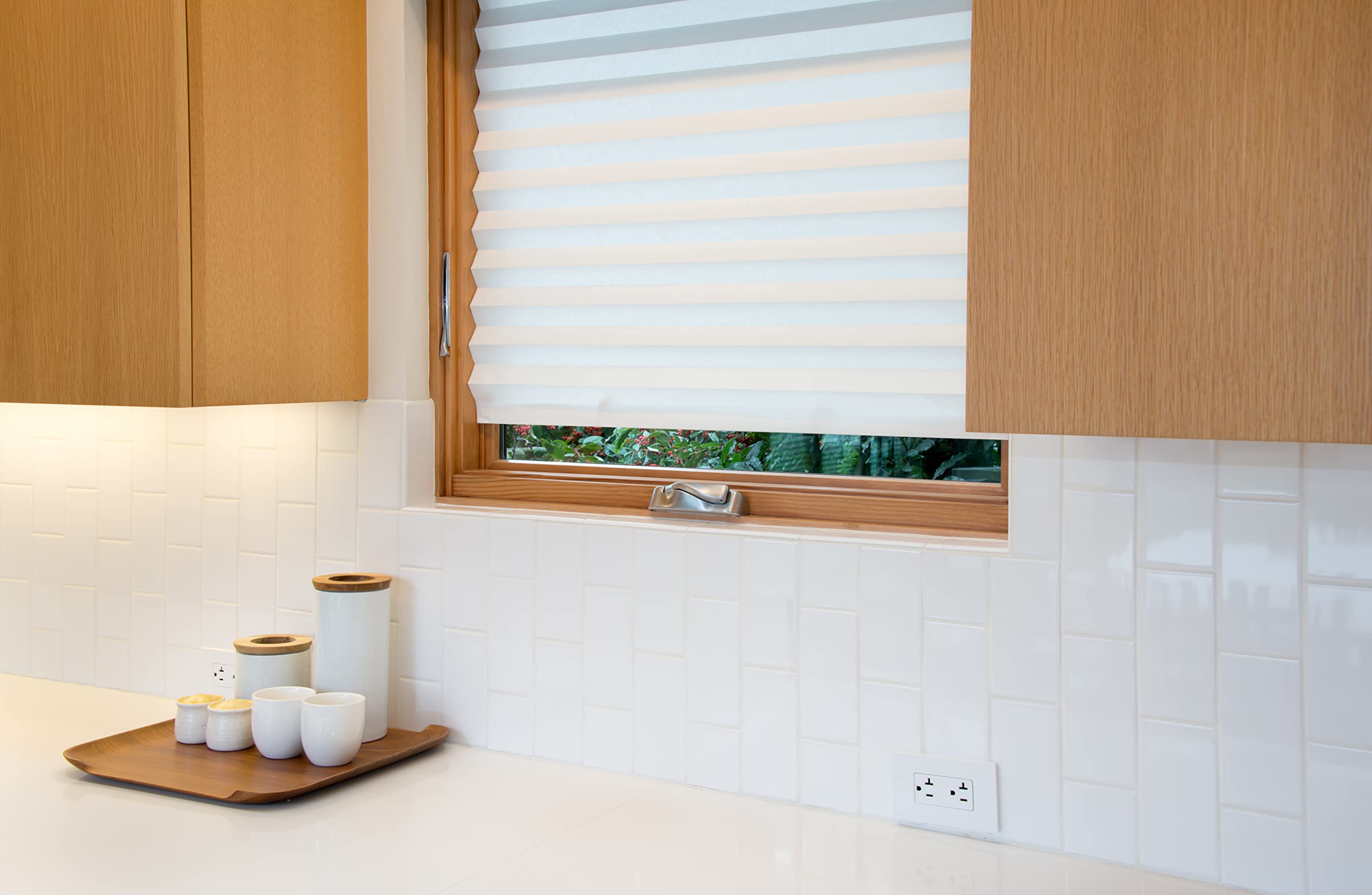 Shade provides sunlight reduction and UV protection for rooms.