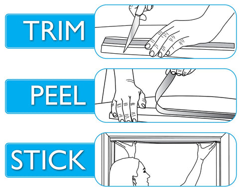 Trim-to-fit capability lets you customize the shade to your window.