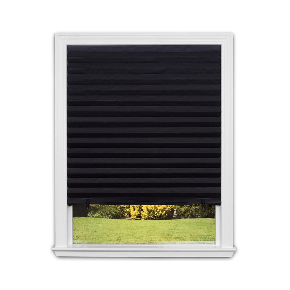 Redi Shade original blackout shade 36w 72l with neatly trimmed full room darkening fit.