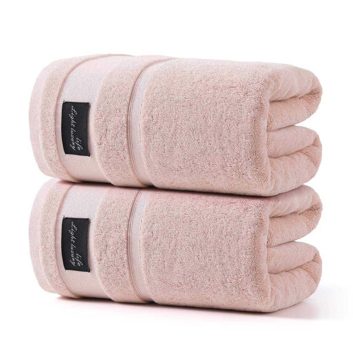 REDKISS 2-pack large bath towel with strong absorption for quick drying.