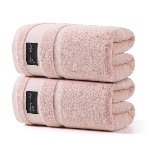 REDKISS 2-pack large bath towel with strong absorption for quick drying.