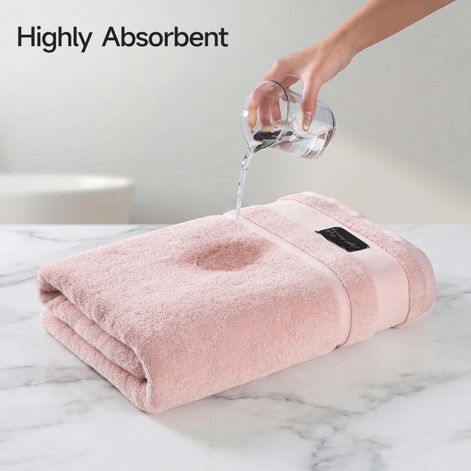 REDKISS heavyweight towel at 760g delivers plush, durable quality.