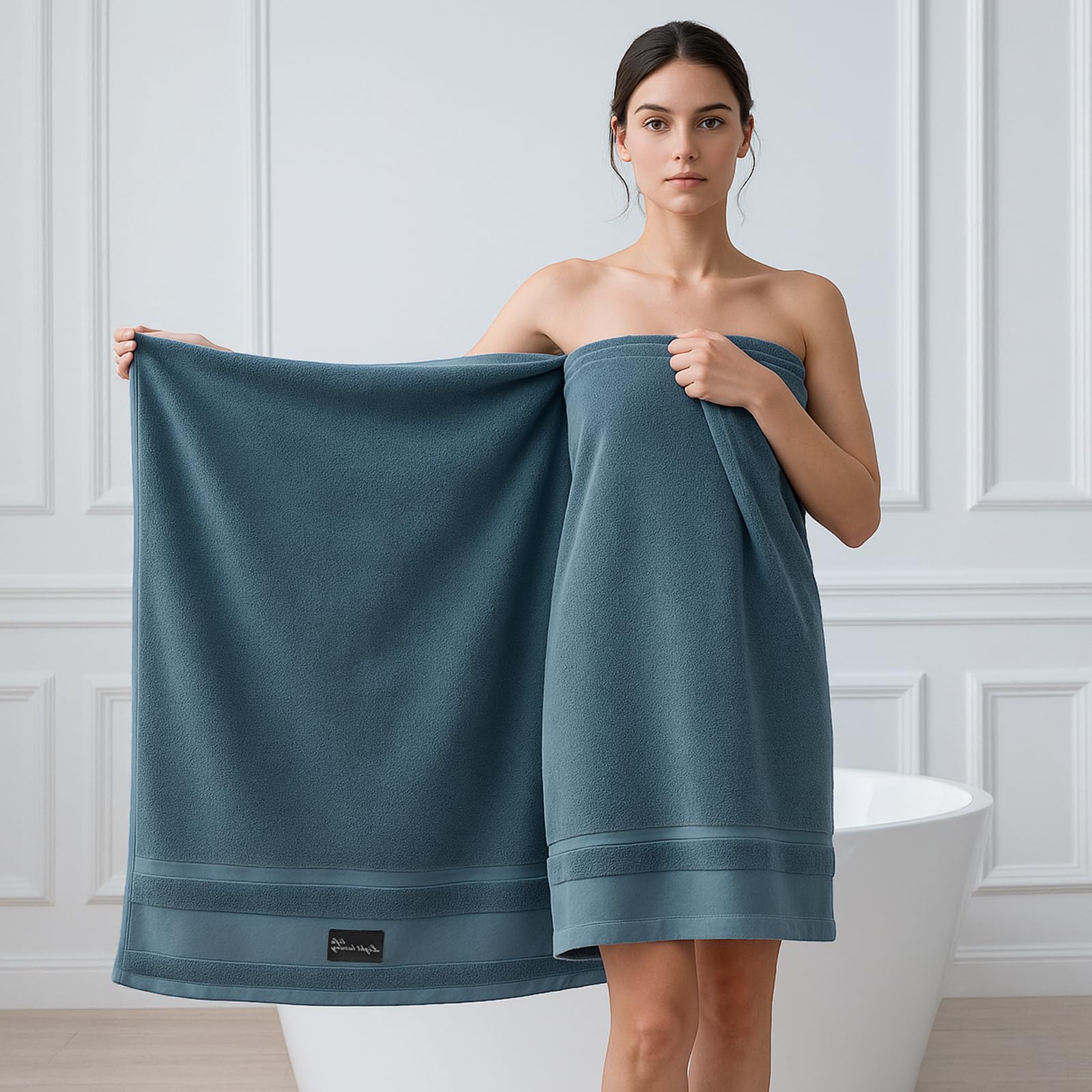 REDKISS generous 31x63 towel wraps you in comfort after every shower