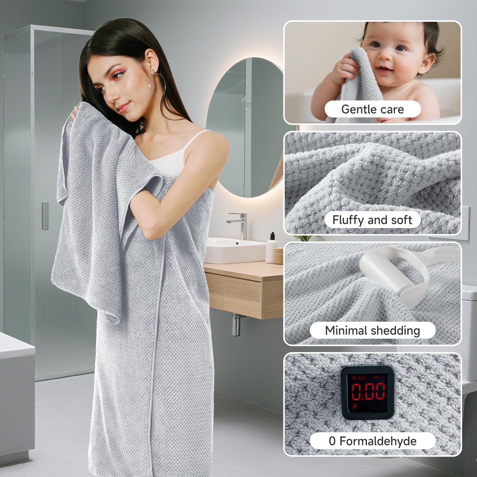 REDKISS hand towels showcase daily-use practicality with quick-drying comfort