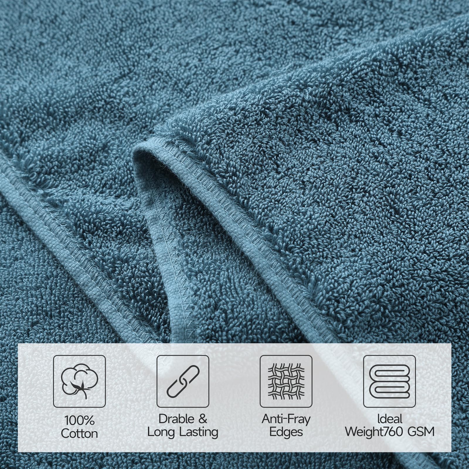 REDKISS highly absorbent quick-dry towel dries quickly to start your day