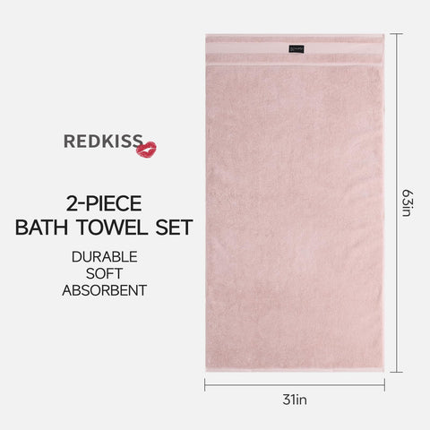 REDKISS hotel collection pink softness for a luxurious bathroom feel.