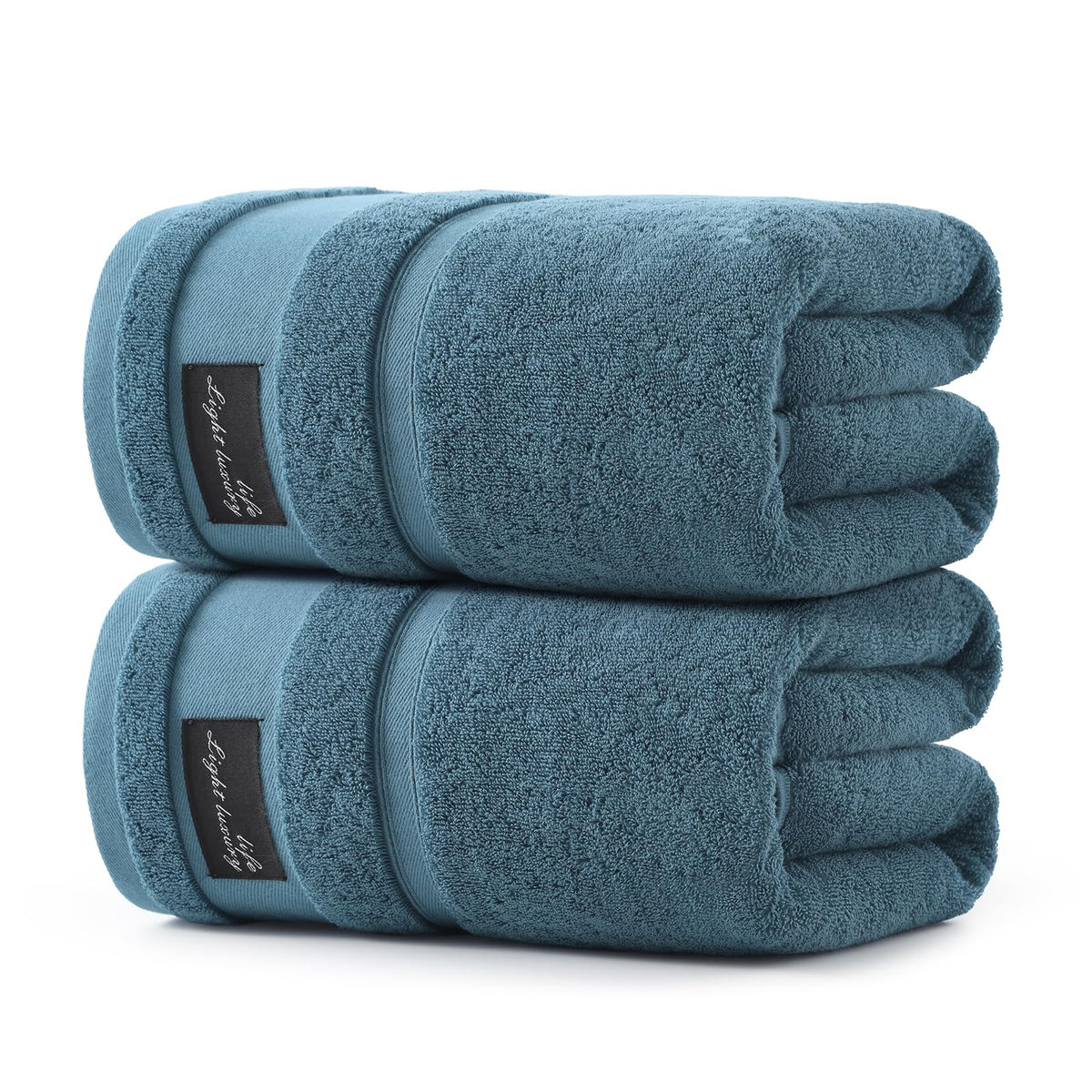REDKISS large bath towel in blue with plush softness and generous size ideal after shower