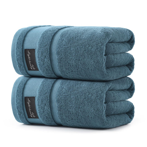REDKISS large bath towel in blue with plush softness and generous size ideal after shower