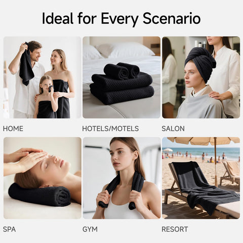 REDKISS towels used in gym and spa-like setup for versatile use.