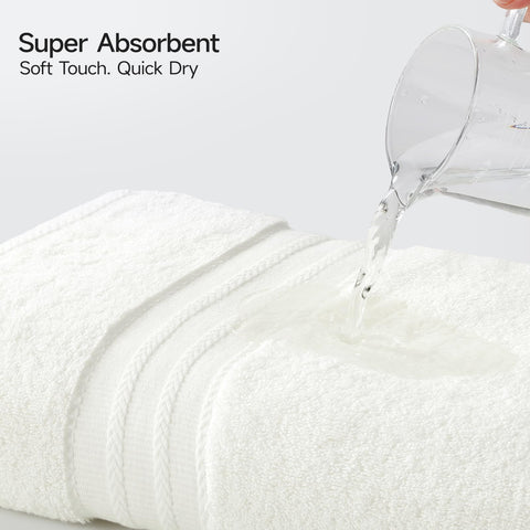 RedKiss ivory washcloths 4-pack shown in a neat arrangement