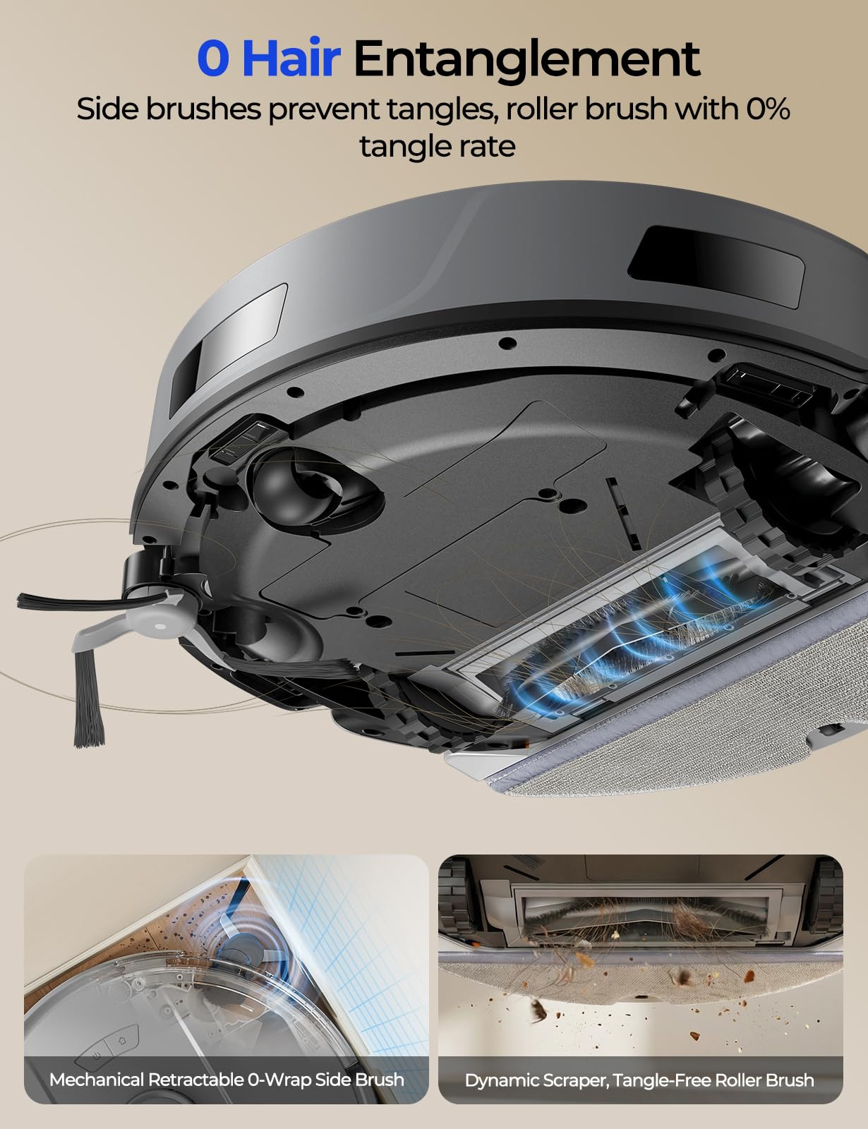 Redroad R11 long-run capability with 4L dust bag for hands-free cleaning.