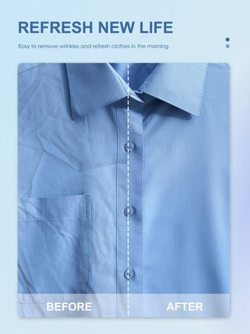 Reemix Steamer fast heat delivers 25-second fabric refresh.