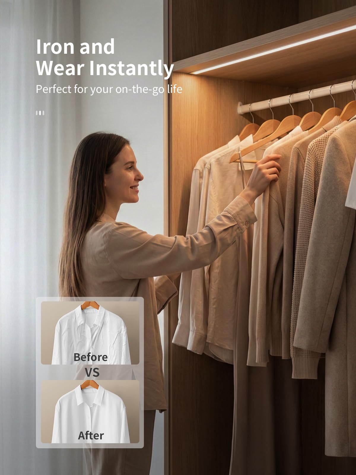 Reemix vacuum steamer offers one-hand operation for taut fabrics.