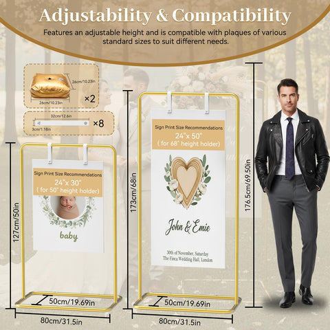 ReePlan sign stand water bags provide stable outdoor or indoor support