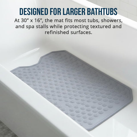 Refinished Bath Solutions safety-focused mat ideal for kids and seniors.