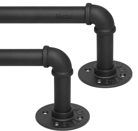Refrze 2 Pack Curtain Rods wrap-around ends for blackout and privacy.