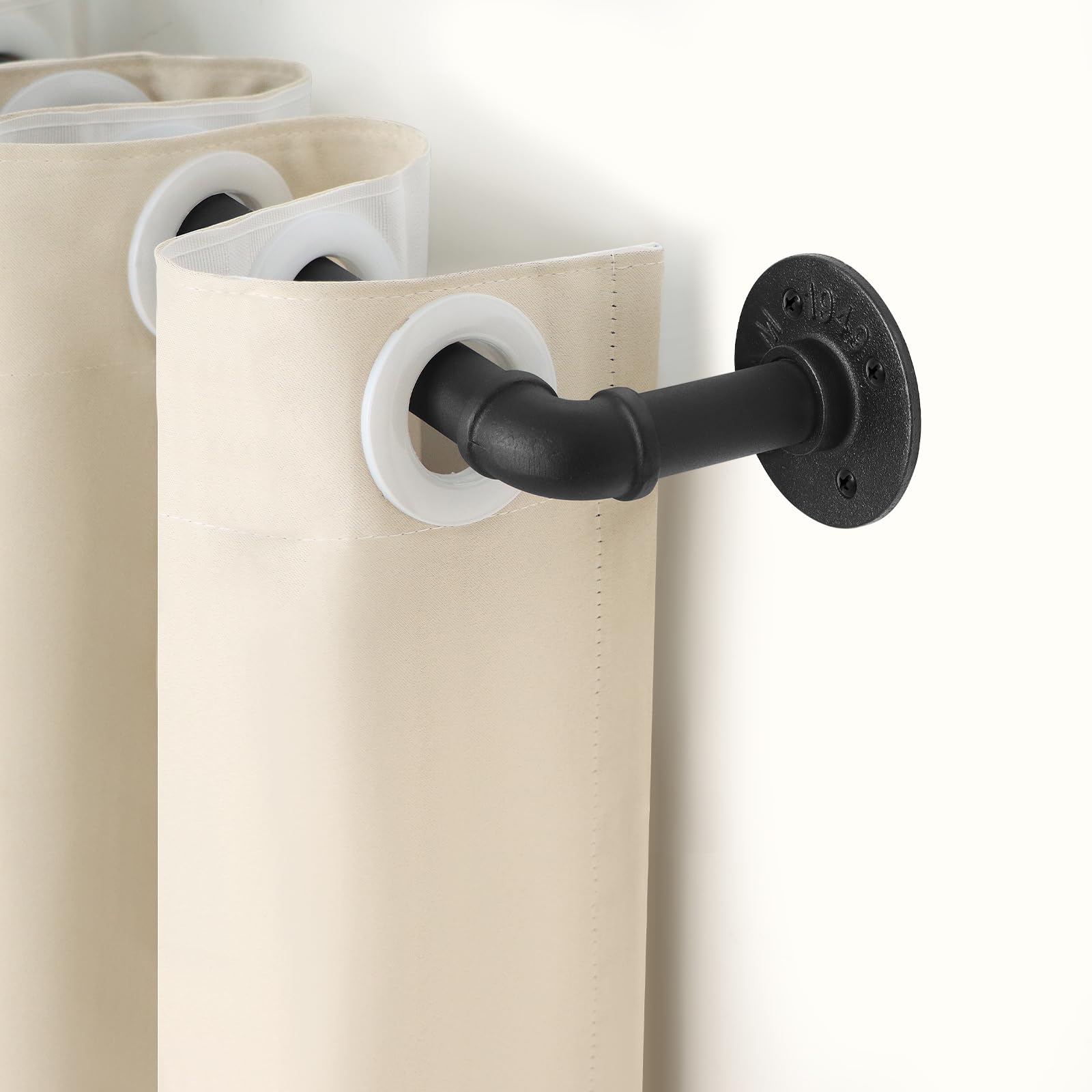 Refrze heavy-duty 1-inch rod supports sturdy drapes with reliability.