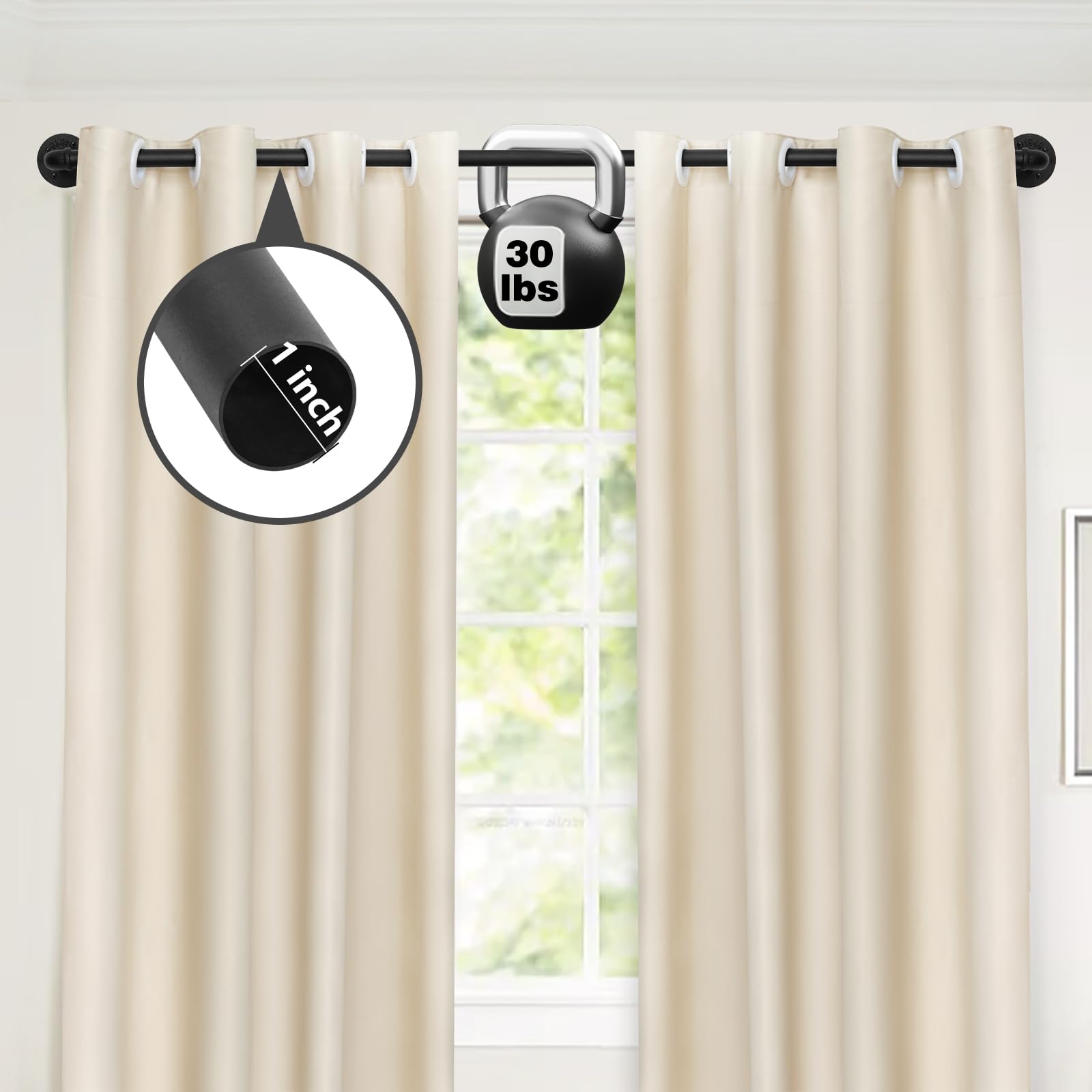 Refrze wrap-around design minimizes light leakage for better darkening.