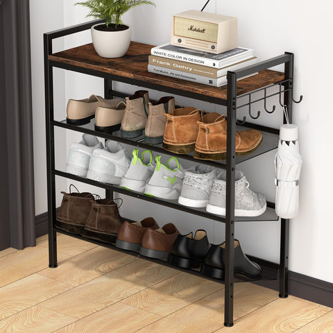 Refrze shoe rack front entrance view showing organized entryway storage.