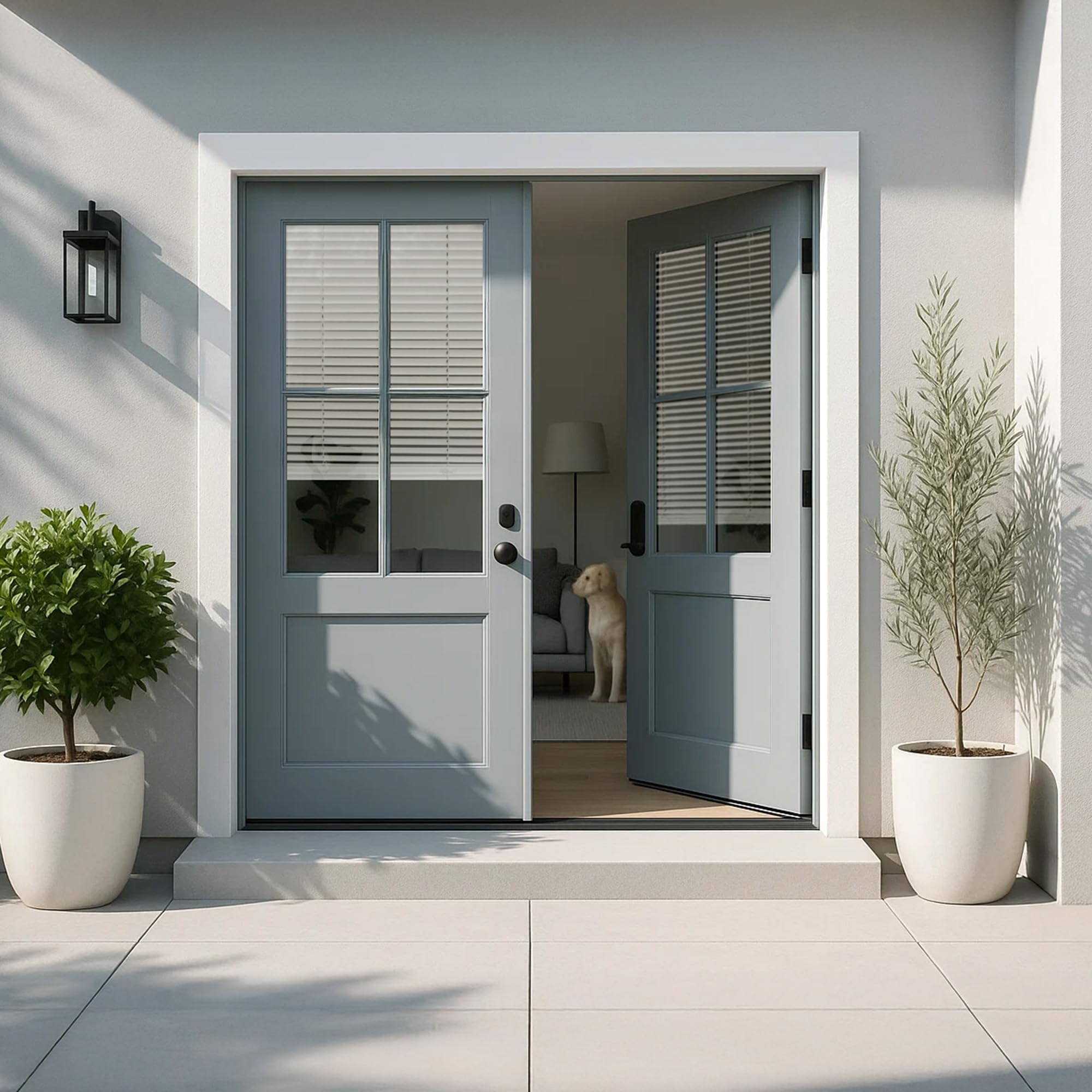 Regal estate White finish enhances privacy and light control in any room