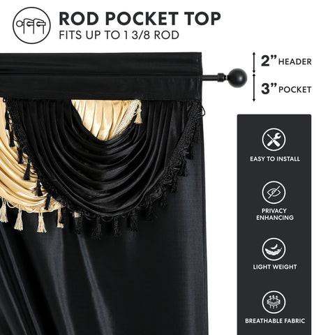 Amore tassel ends close-up add luxury to the curtain