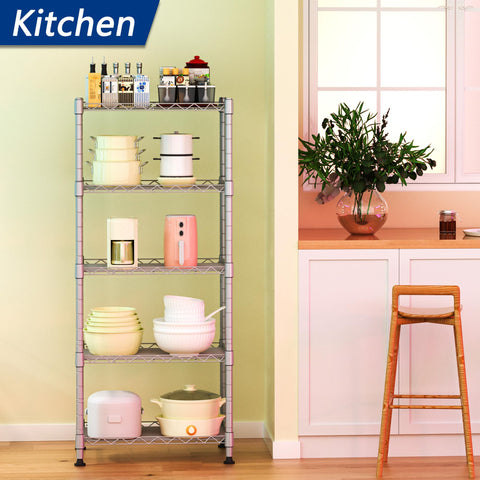 REGILLER shelves close-up shows adjustable height without tools for flexible organization