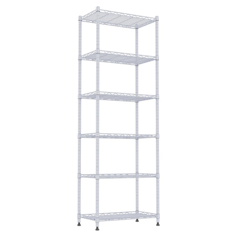 REGILLER 6-wire shelving frame demonstrates sturdy steel construction for reliable storage