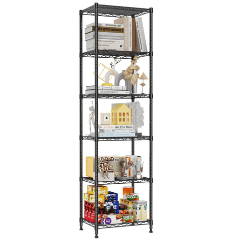REGILLER 6-Wire Shelving Unit easy assembly with tool-free setup.