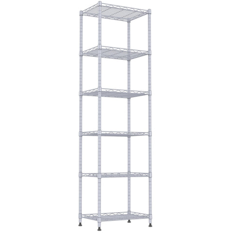 REGILLER 6-wire shelving unit being assembled for quick, tool-free setup.