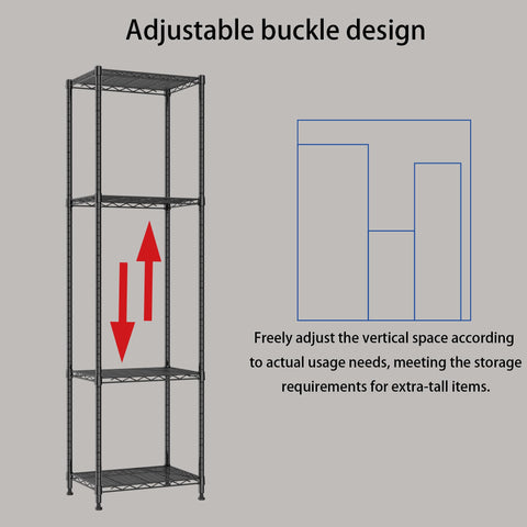 REGILLER 6-Wire Shelving Unit in kitchen demonstrates versatile organization.