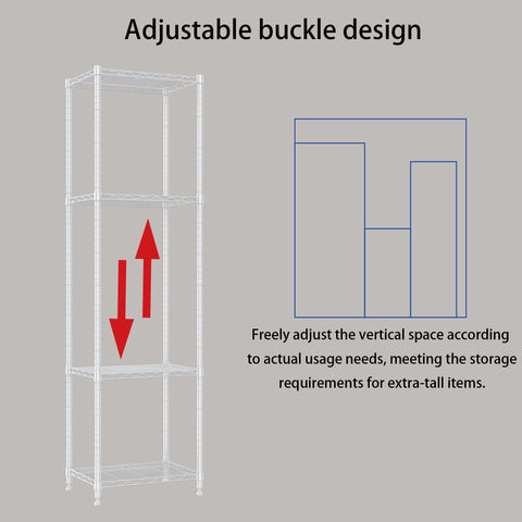 REGILLER six-shelf unit includes all parts for assembly.