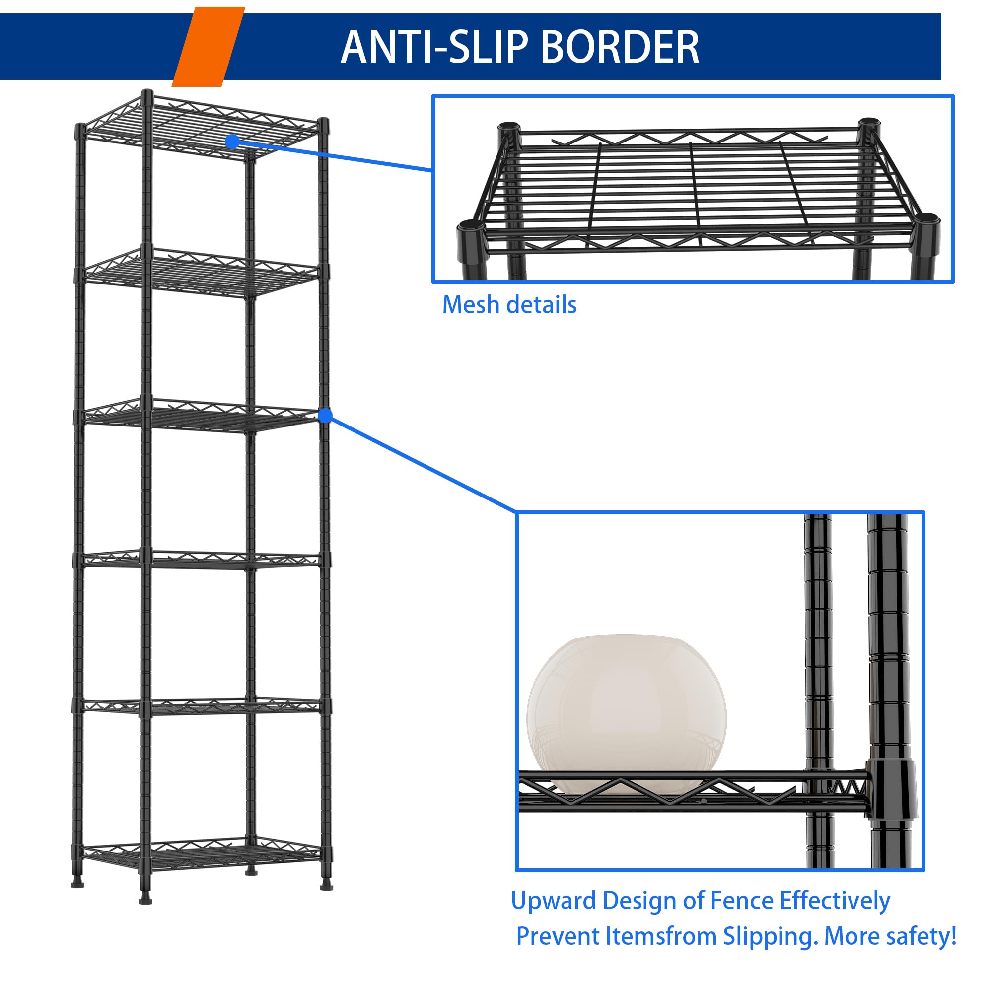 REGILLER 600 lb capacity supports bulk items in pantry or laundry room.