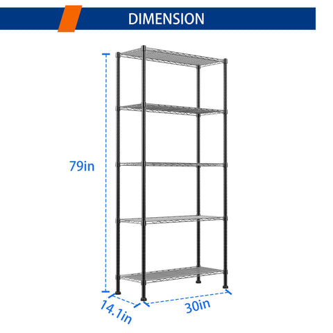 REGILLER shelving unit with water-resistant coating resists moisture.