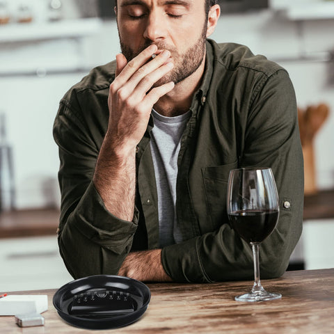Reginary ashtray suitable for home, bar, and restaurant tables.
