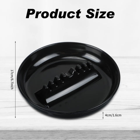 Reginary ashtray stackable round design saves space on tables.