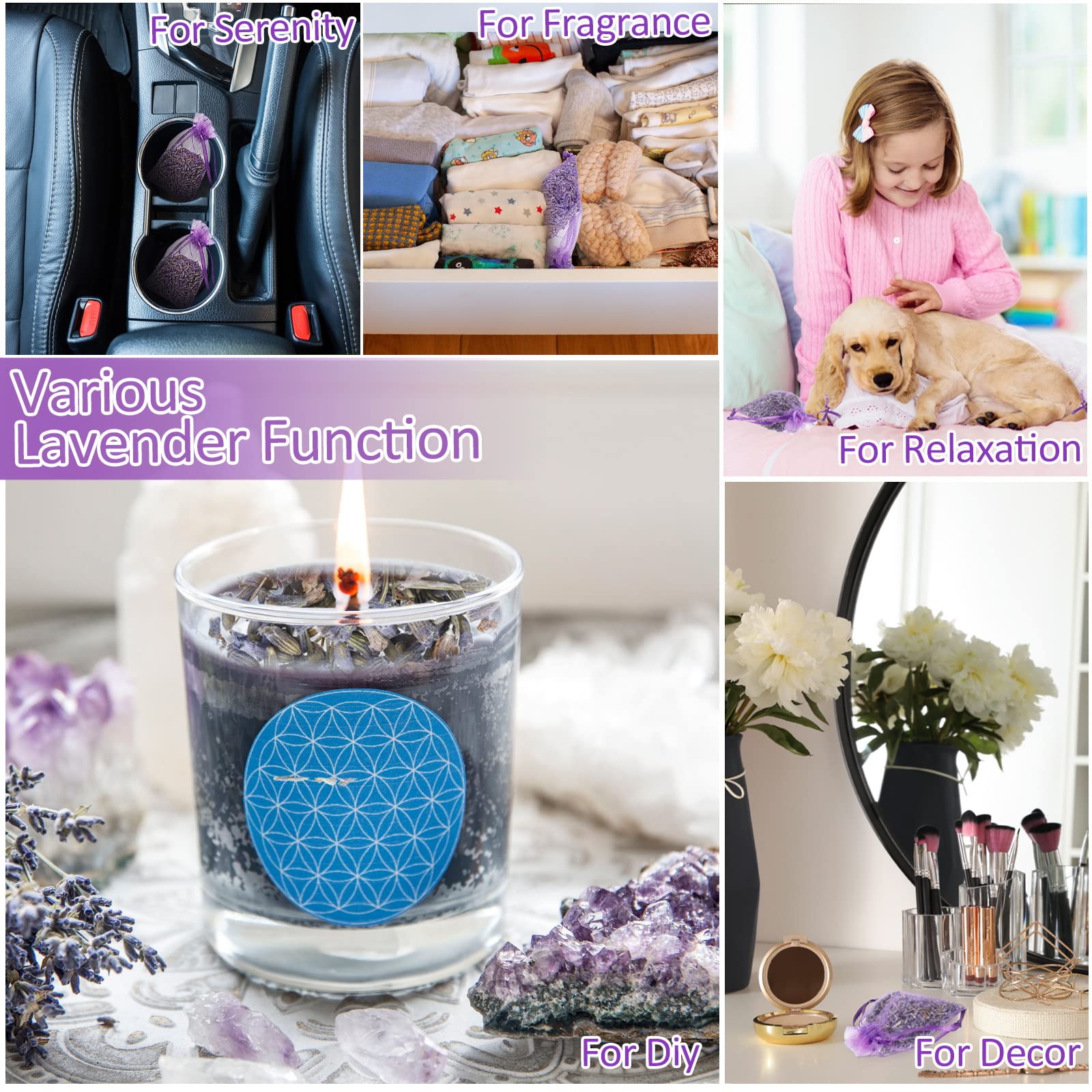 Reginary lavender sachets for DIY projects like soaps and linen sprays
