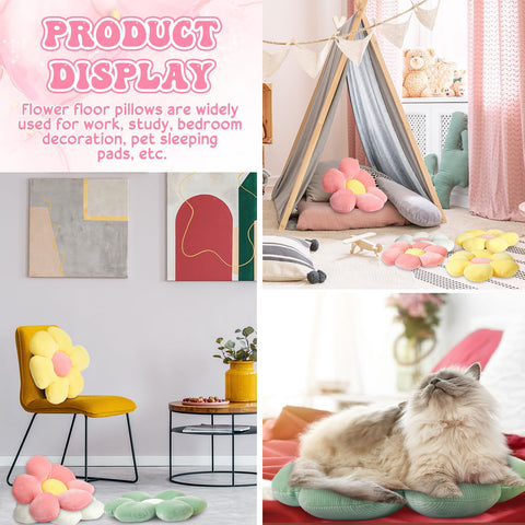 Reginary pet-friendly flower cushions brightening bedroom lounge areas