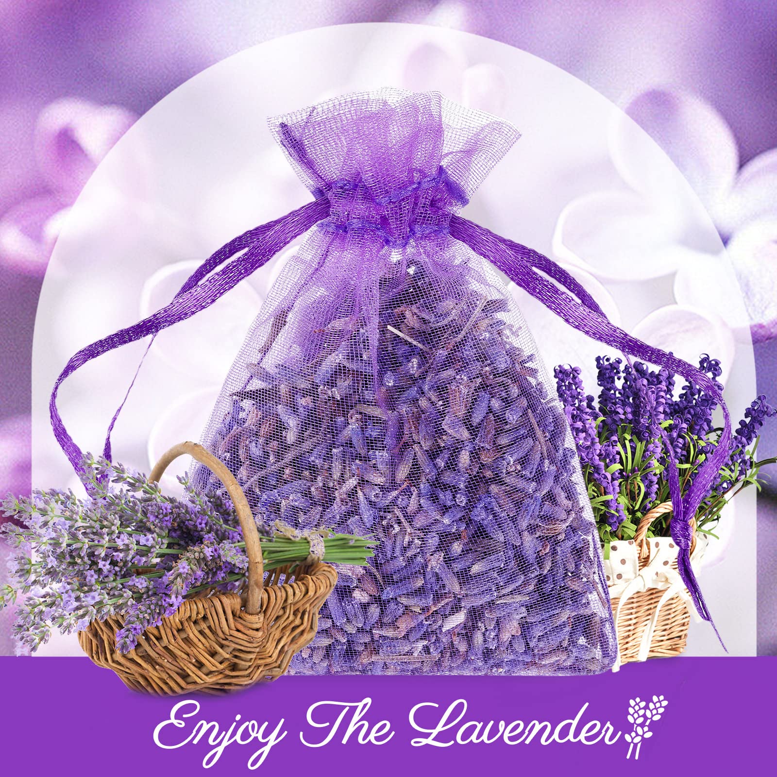 Reginary lavender sachets packaged in resealable bags for easy storage