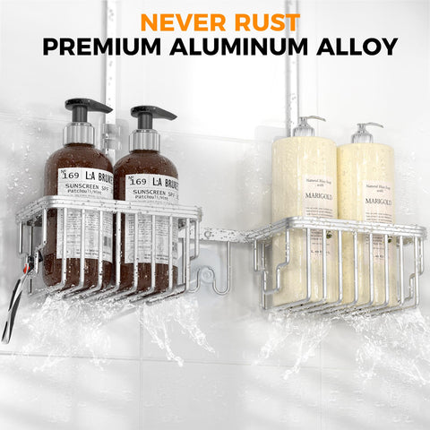 REINHARDT rustproof aluminum caddy highlights durable, lightweight construction for long-lasting storage