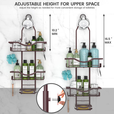 REINHARDT adjustable-height design shown for a personalized shower setup